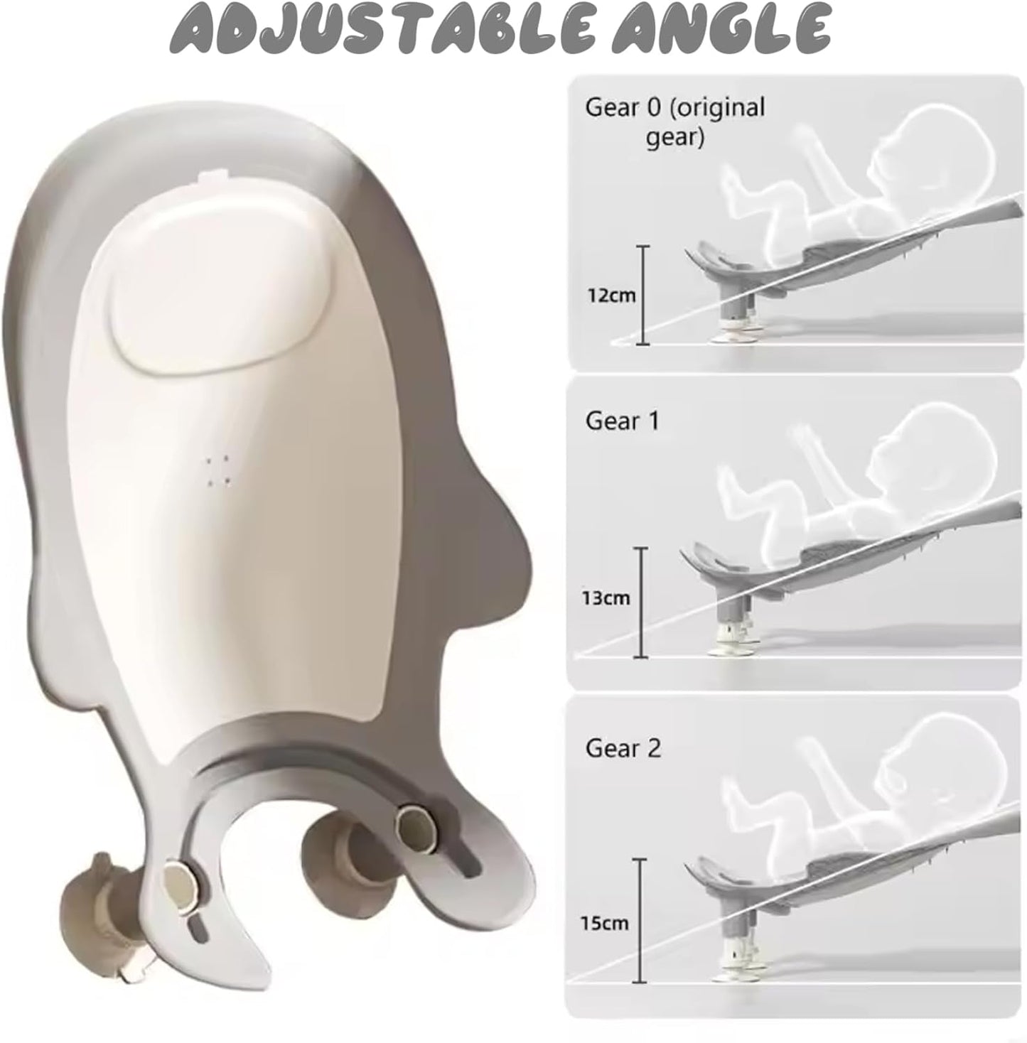 Baby Bathtub, Adjustable Soft Non Slip U Shaped Drainage Baby Bath Support With Suckers For Babies 0-12 Months Home Use, Products
