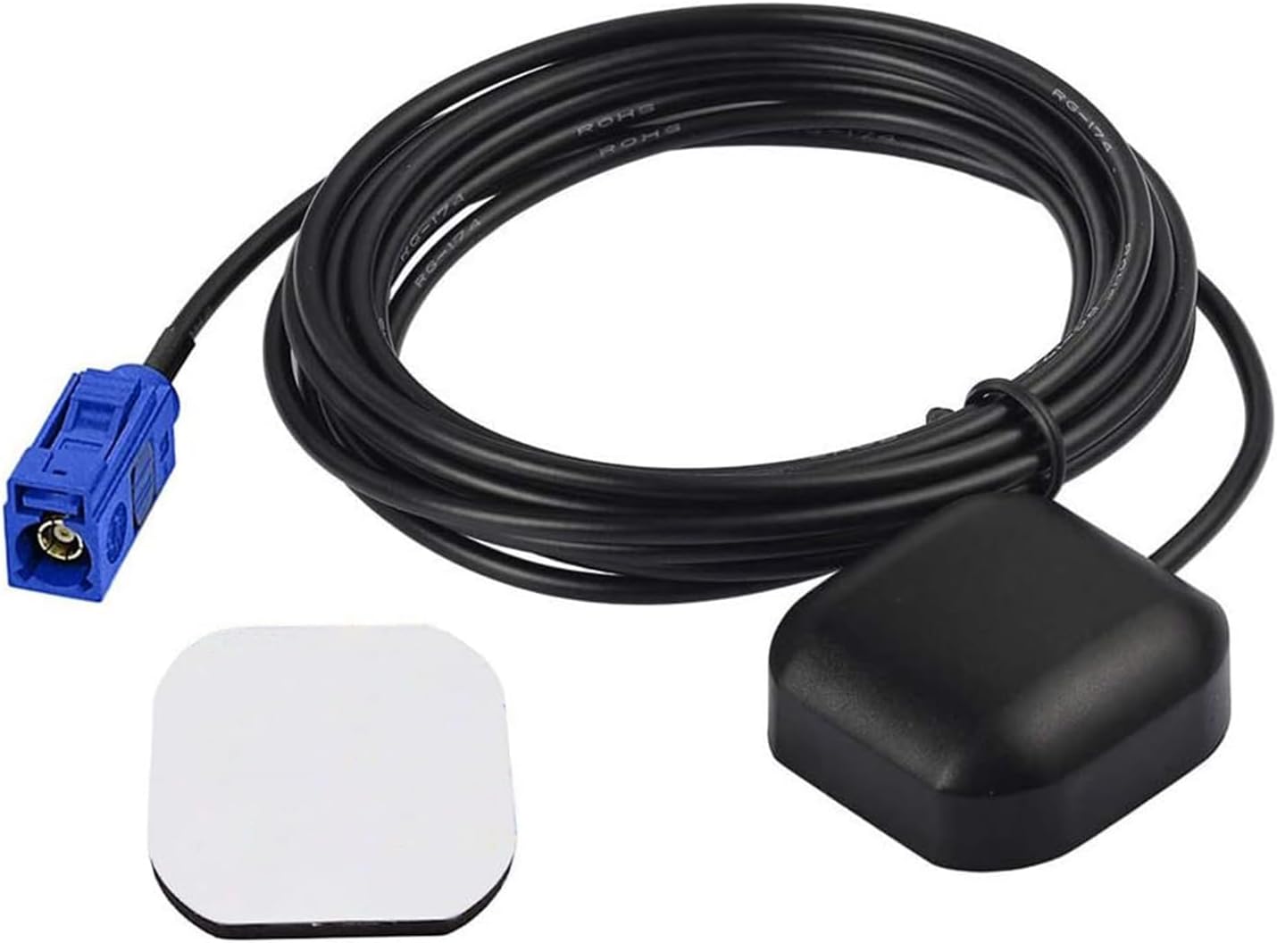 Bingfu Vehicle GPS Navigation Antenna Active GPS Antenna with Fakra C Right Angle Connector Compatible with Car Truck GPS Navigation Receiver System Factory DVD Stereo Head Unit