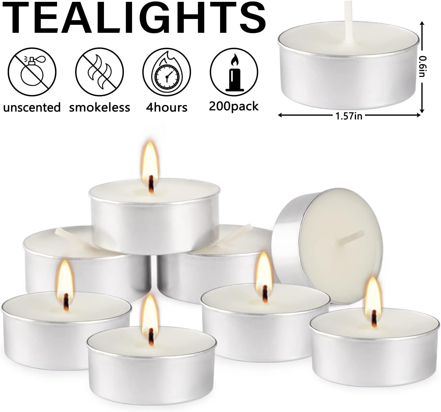 Purilite Select White Tea Scented Tealight Candles