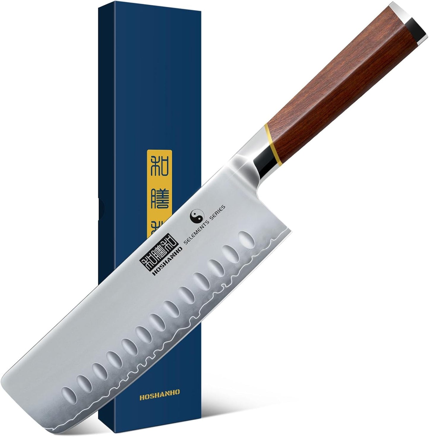 HOSHANHO Fillet Knife 7 Inch, Professional Japanese Super Steel Boning Knife for Meat Chicken Cutting, Japanese Fish Fillet Knife with Ergonomic Red Sandal Wooden Handle