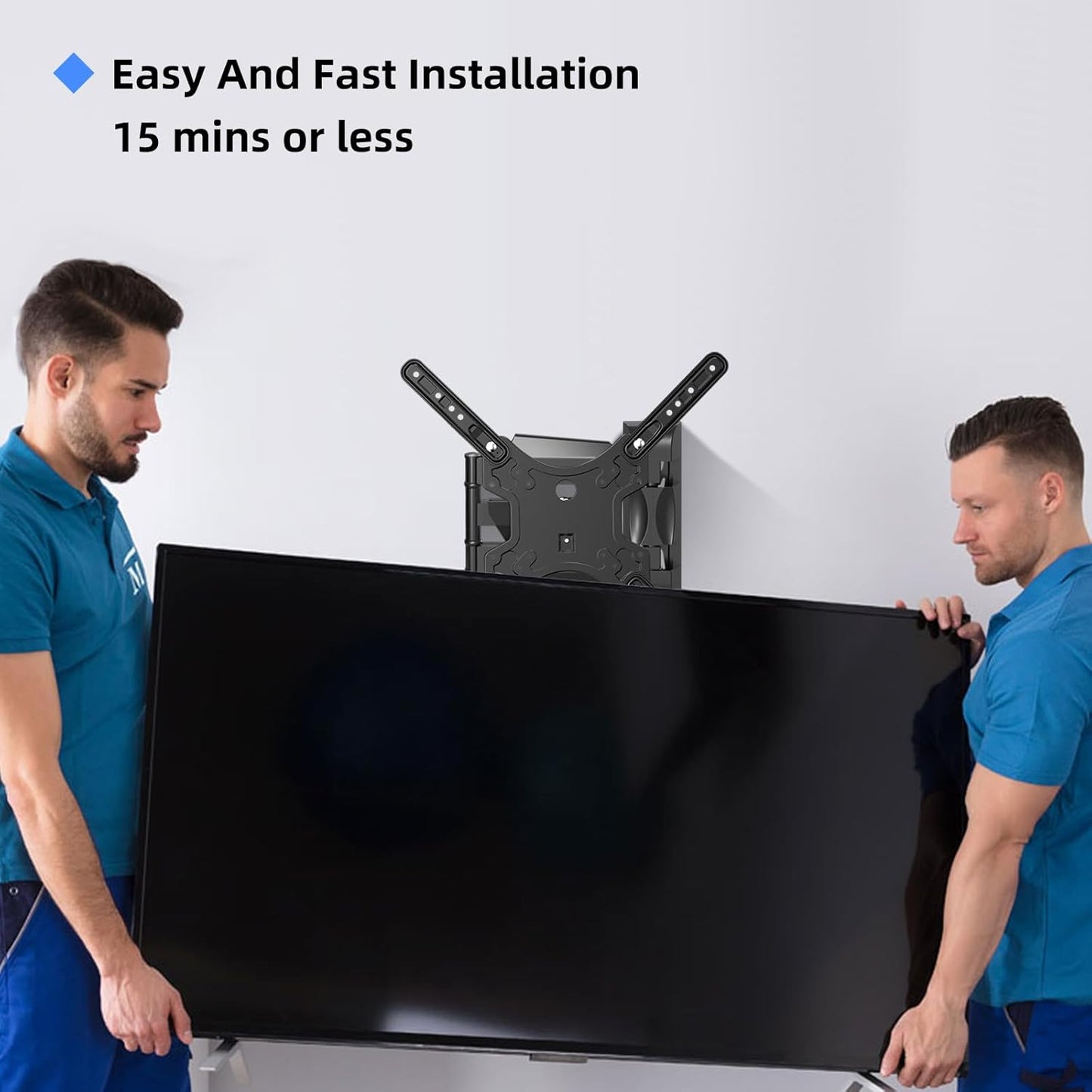 Suptek Adjustable TV Wall Mount Swivel and Tilt TV Arm Bracket for Most 32-55 inch LED, LCD Monitor and Plasma TVs up to 70lbs VESA up to 400x400mm (MAFD-L400)