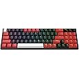 Redragon K655 75% RGB Wired Mechanical Gaming Keyboard, 78 Keys Hot-Swap Mechanical Keyboard w/Aluminum Cover Board, Upgraded Socket and Onboard Macro/Media Keys, Quiet Linear Red Switch - PuriLite