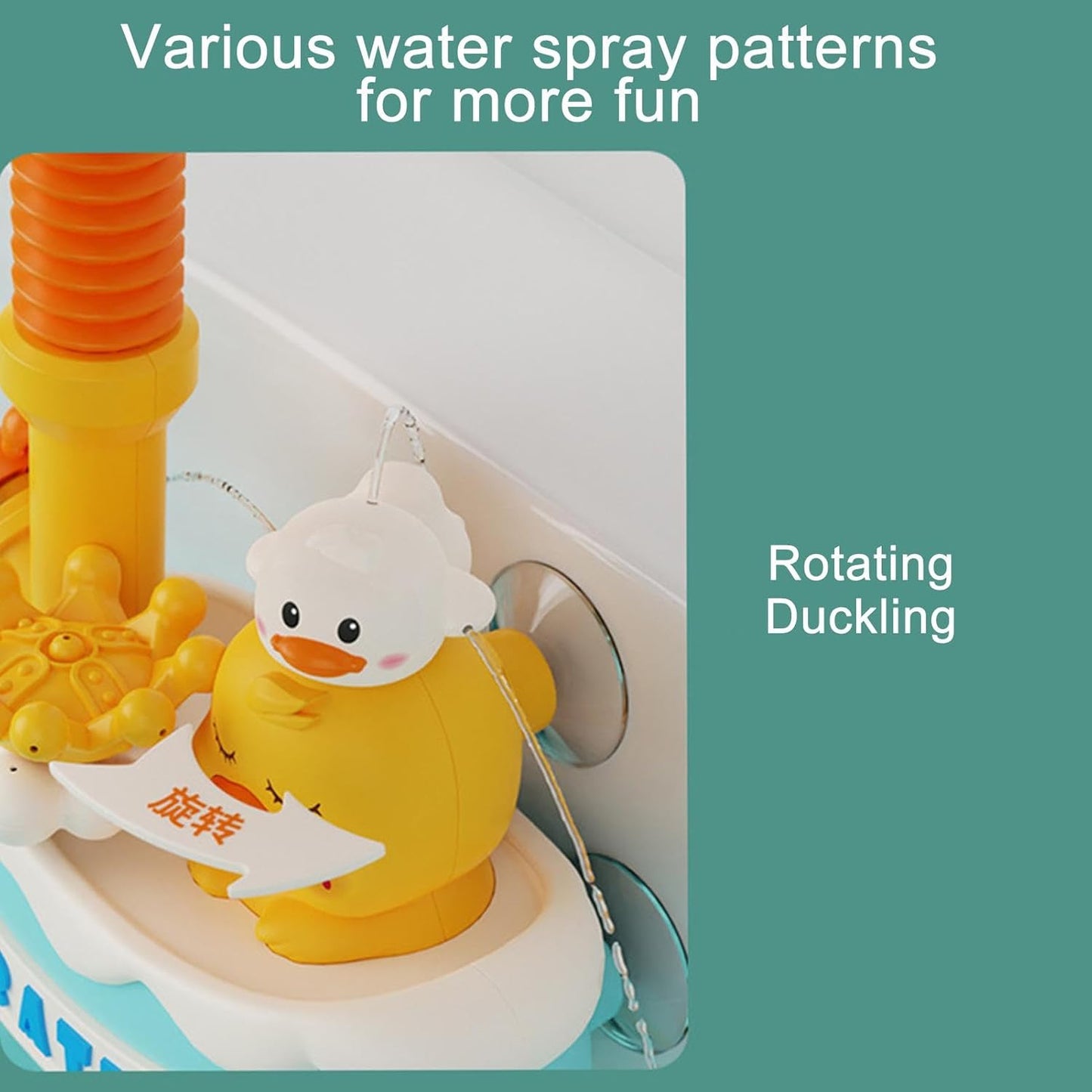 Babies Bath Shower Head Sprayer,Flexible Kids Shower Head Bathtub Shower Head | Sunflower Bath Shower Head Babies Bath Accessories for Boys Girls