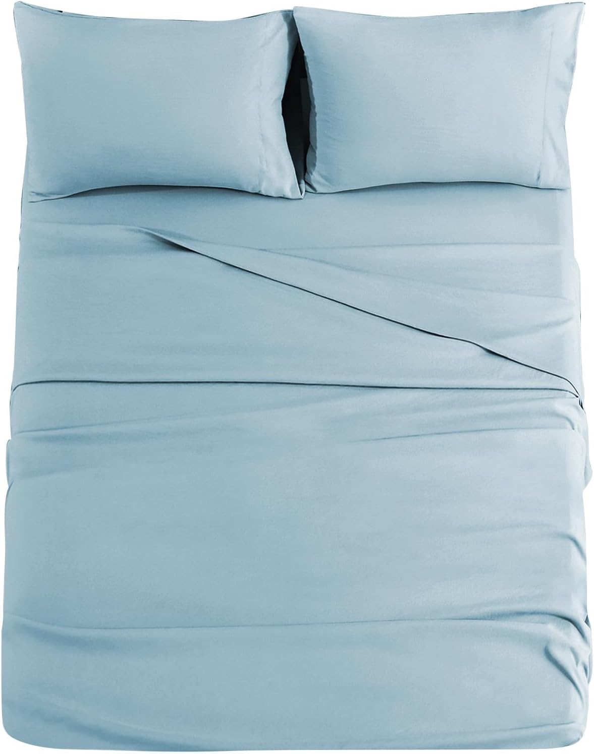 JOLLYVOGUE Queen Size Bed Sheet Set - 4 Piece Bed Sheets Set with Deep Pocket - Soft Breathable & Cooling - Resists Shrinkage & Fading Draps Queen - Easy Care (Dark Grey)