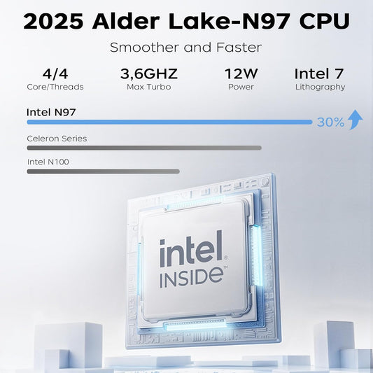 2025 ACEMAGIC LX16 Laptop, 16-inch FHD (1920 x 1200) Display,Intel Alder Lake-N N97 (4C/3.6GHz), 16GB DDR4 RAM, 512GB SSD, Windows 11 Pro, Wi-Fi 5, Laptop for Office & Travel - PuriLite