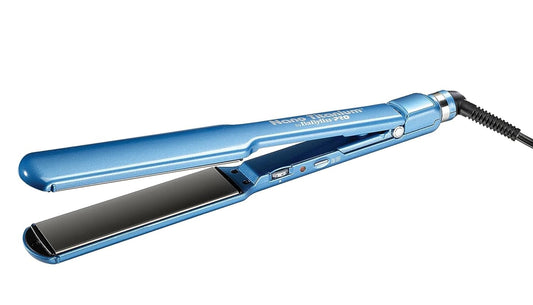 BaBylissPRO Nano Titanium & Ceramic Ultra-Slim Hair Straightener, Extra-Long Dual Voltage Flat Iron with Floating Plates