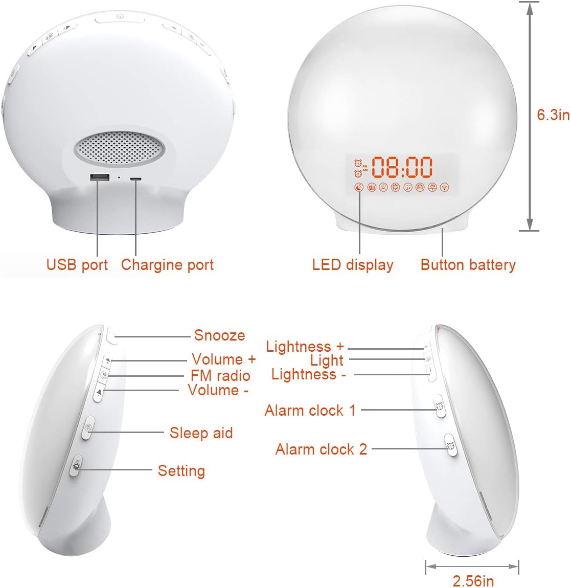 Purilite Select Sunrise Simulation Wake-Up Light
