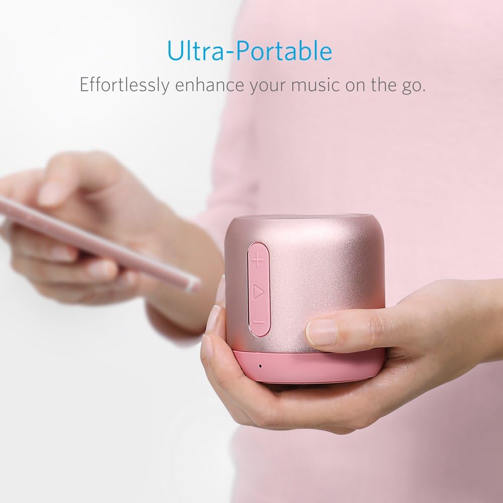 Anker SoundCore mini, Super-Portable Bluetooth Speaker with 15-Hour Playtime, 66-Foot Bluetooth Range, Enhanced Bass, Noise-Cancelling Microphone