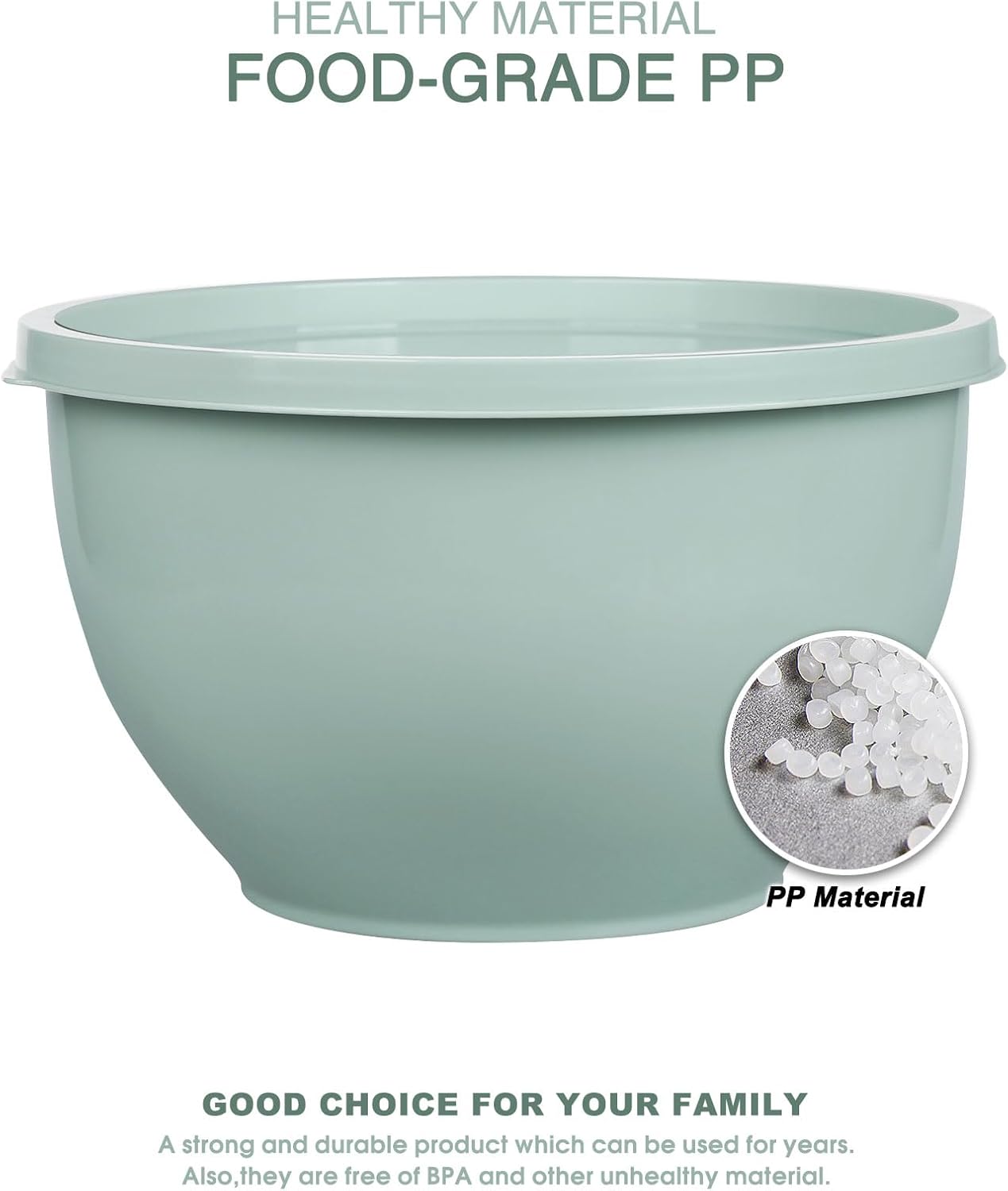 Purilite Select Plastic Mixing Bowl Set
