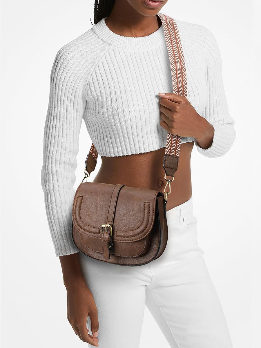 Crossbody Bags for Women Small Over the Shoulder Saddle Purses and Boho Cross body Handbags,Vegan Leather