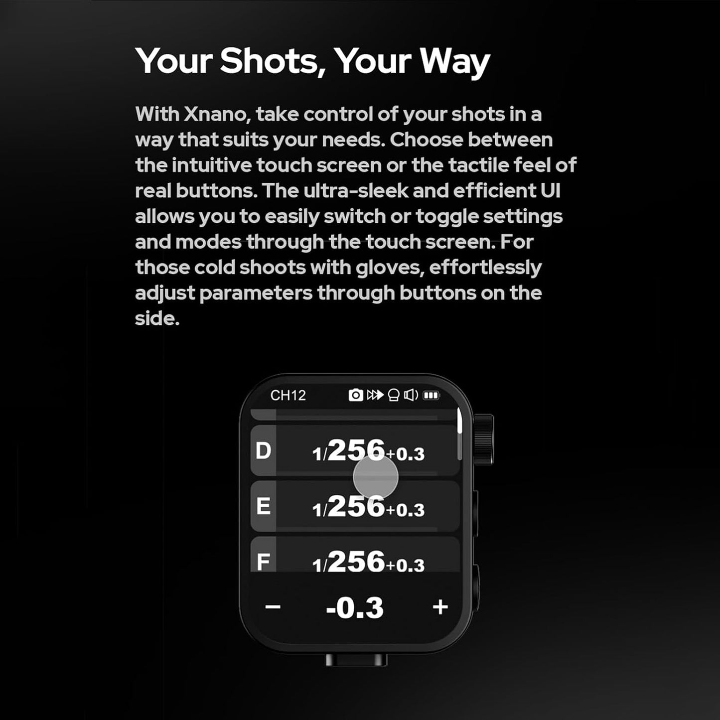 GODOX X3-S 2.4G Wireless Flash Trigger Transmitter TTL Autoflash with Large OLED Touchscreen Multiple Flash Modes with USB Port 32 Channels 16 Groups Compatible with Sony Cameras