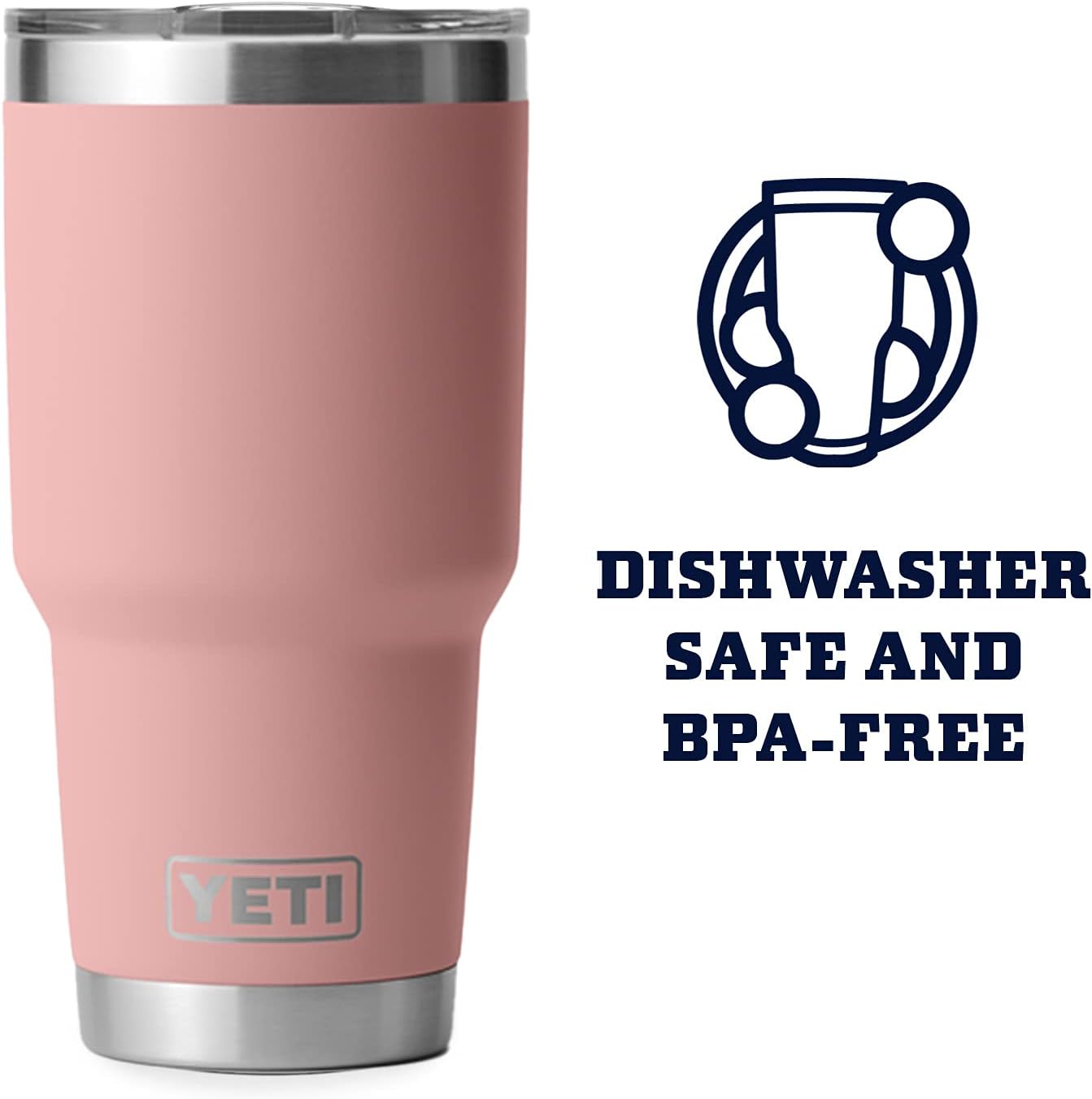 YETI Rambler 30 oz Stainless Steel Vacuum Insulated Tumbler w/MagSlider Lid