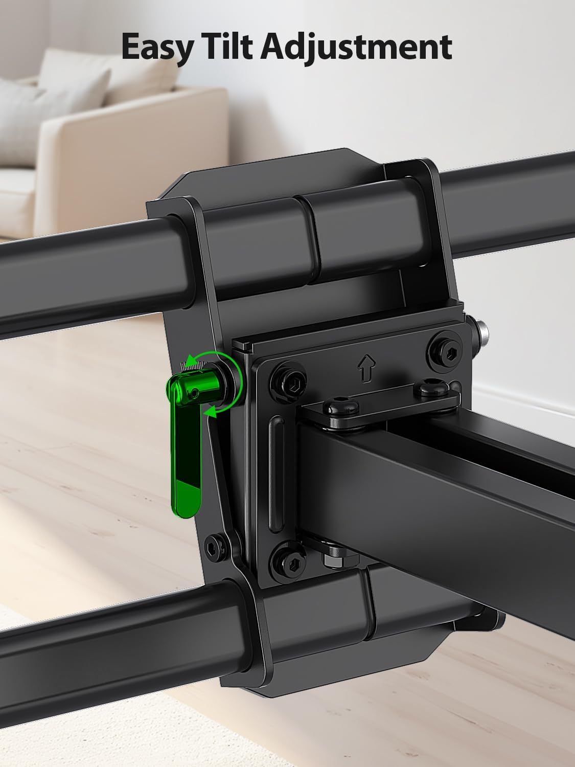 USX MOUNT Full Motion TV Wall Mount for Most 47-84 inch Flat Screen TVs, Wall Mount TV Bracket with Dual Swivel Articulating Arms, TV Mount with Max VESA 600x400mm, up to 132lbs, Fits 8” 12” 16" Studs