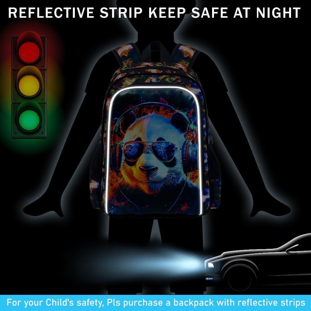 3pcs Backpack for Boys and Girls, 16” Kids Kindergarten Bookbag with Lunch Box, Cute Elementary Backpacks for Boy Girl