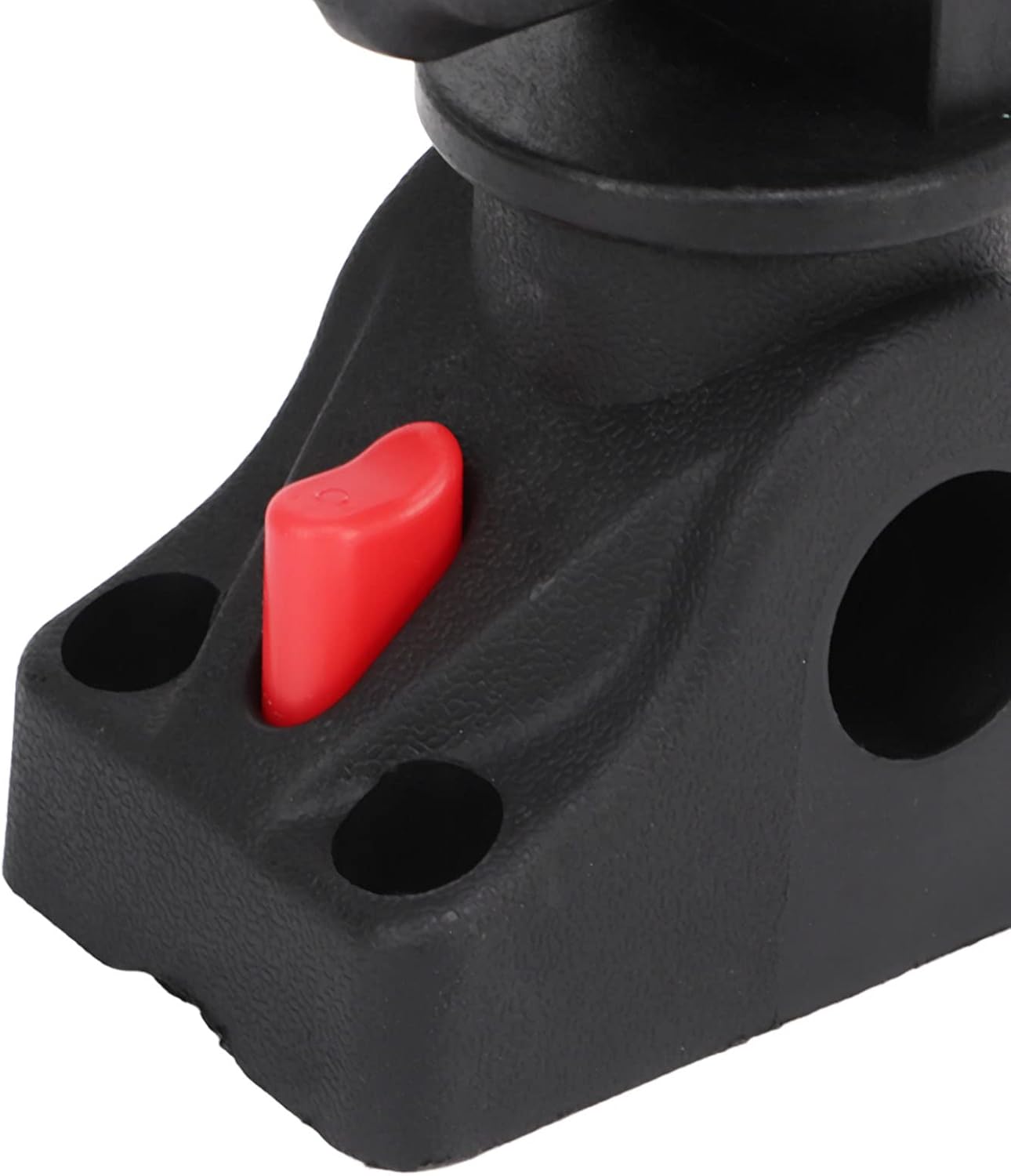 Fish Finder Mount Base, 360 Degree Rotating Removable Boat Fish Finder Electronics Mount Nylon and Stainless Steel Multi Pattern and Perforated Top Panel Design Provides Experience