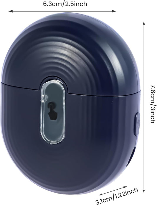 Electric Nail Clipper with Light&2 Speeds,Nail Clippers with Nail Scraps Storage,Portable Nail Clippers,Rechargeable Nail Cutter Safety Fingernail Trimmer for Baby (2 Pcs of Blue) - PuriLite