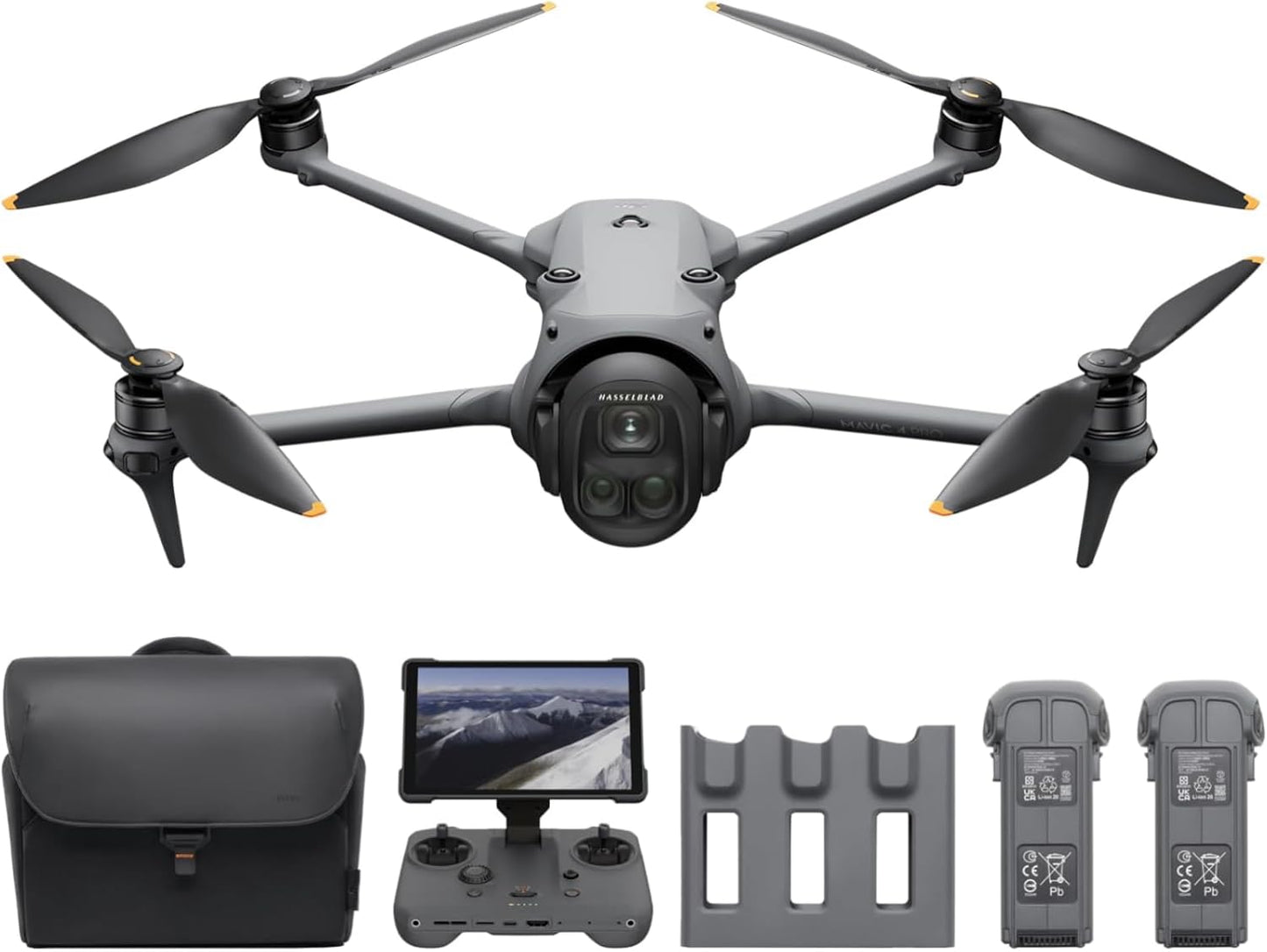 DJI Mavic 4 Pro with DJI RC 2, Flagship Tri-Camera Drone with 100MP 4/3 CMOS Hasselblad Camera, Drone for Professionals, 30km Video Transmission, 51-Min Max Flight Time