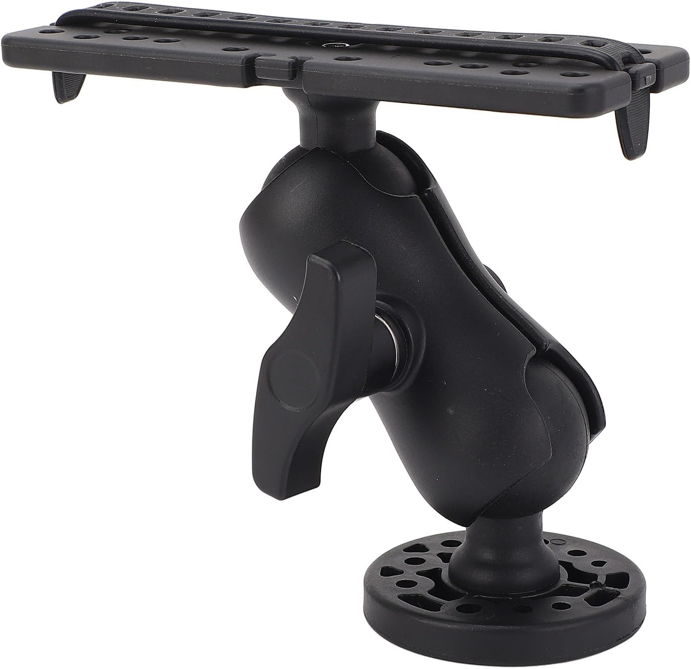 ZAWELIYO Fish Finder Mount Holder Rack 360 Degree Rotatable Height Adjustable Shock for Kayaks Canoes Accessories