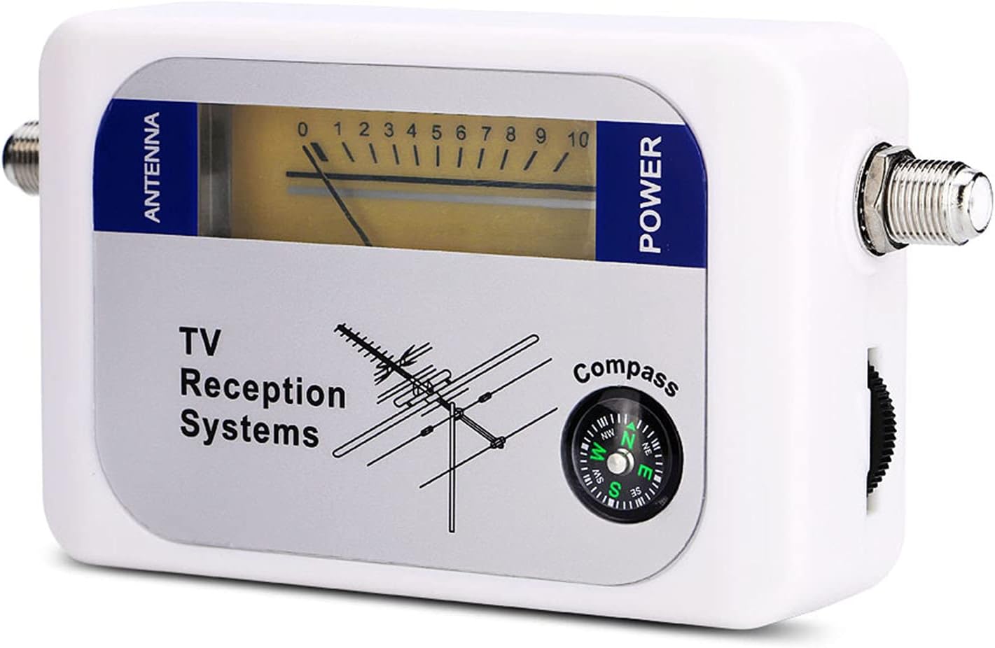 Mini Finder Digital TV Strength Meter Detector Receiver with Backlight. Elegant Exterior, Excellent Sensitivity for Remote Satellite Antennas