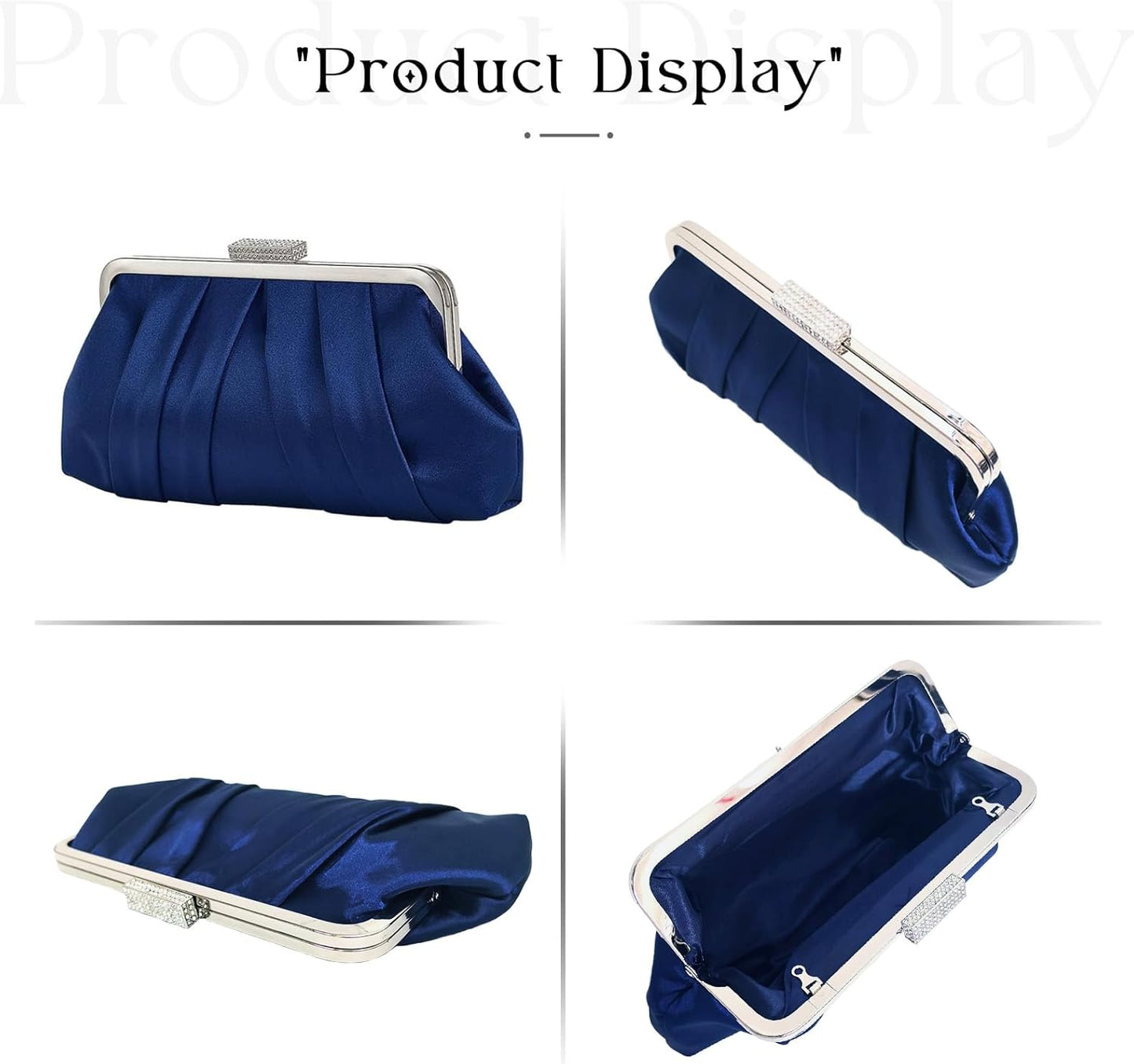 JAMBHALA Seashell Purse for Women Clear Evening Shoulder Bags with Pearl Chain