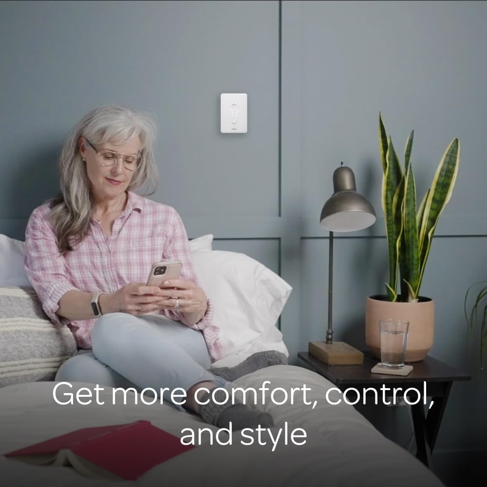 Mysa Smart Thermostat LITE for Electric Baseboard Heaters | 120-240V | Remote Control with 100% Free APP | No Subscription | Easy Install | HomeKit, Alexa, Google Home | Wi-Fi Programmable