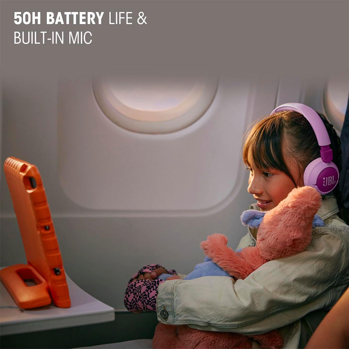 JBL Junior 320 - Wired on-Ear Kids Headphones - Purple