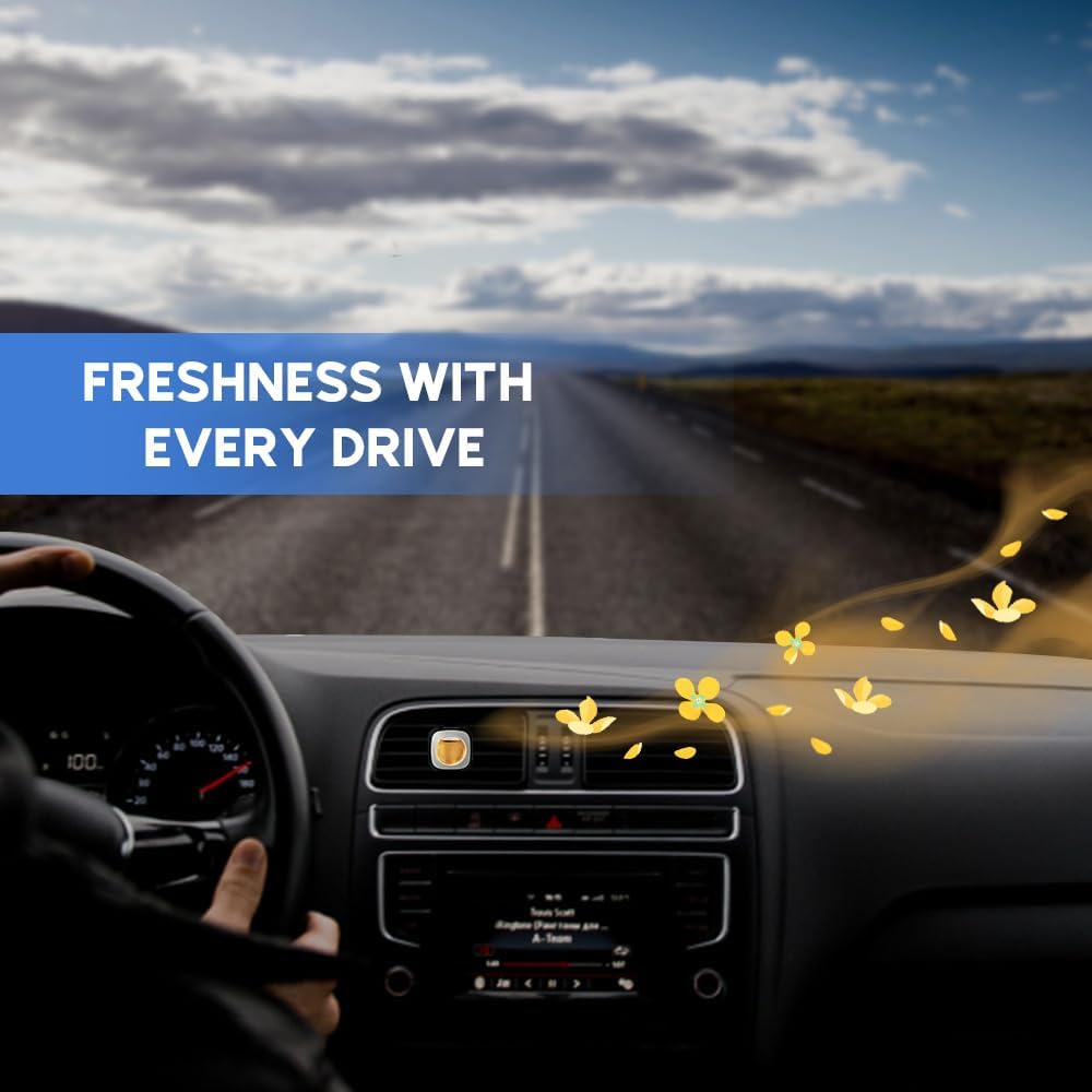 Air Jungles New Car Scent Car Air Freshener Clip, 6 Car Freshener Vent Clips, 4ml Each, Long Lasting Air Freshener for Car, Up to 180 Days Car Refresher Odor Eliminator