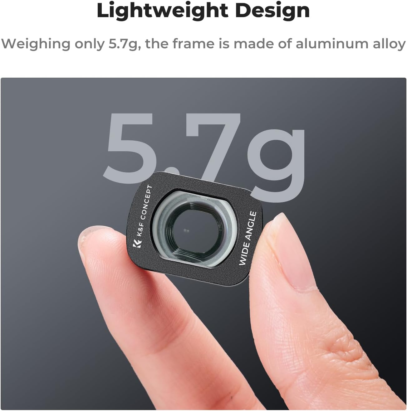K&F Concept Wide-Angle Lens Compatible with DJI Osmo Pocket 3, Magnetic Attach/Multi-Coated/Optical Glass