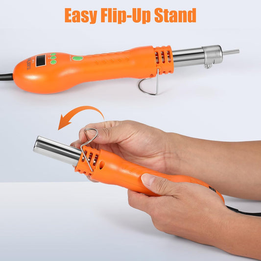 8028 Hot Air Rework Station, Portable SMD Rework Desoldering Digital Heat Gun with Nozzles, °C/°F Conversion
