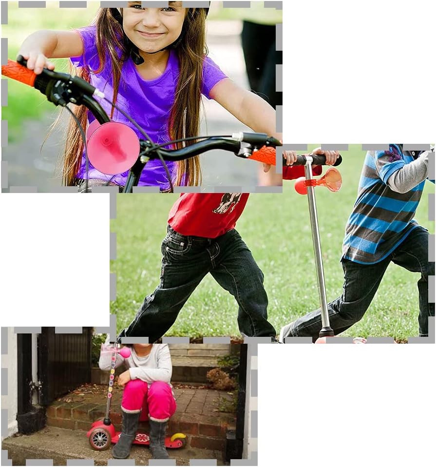 3 Piece Manually Bike Bugle Loudspeaker Siren Hooter Snail Air Horn Bike Horn for Cart Kids Bicycle
