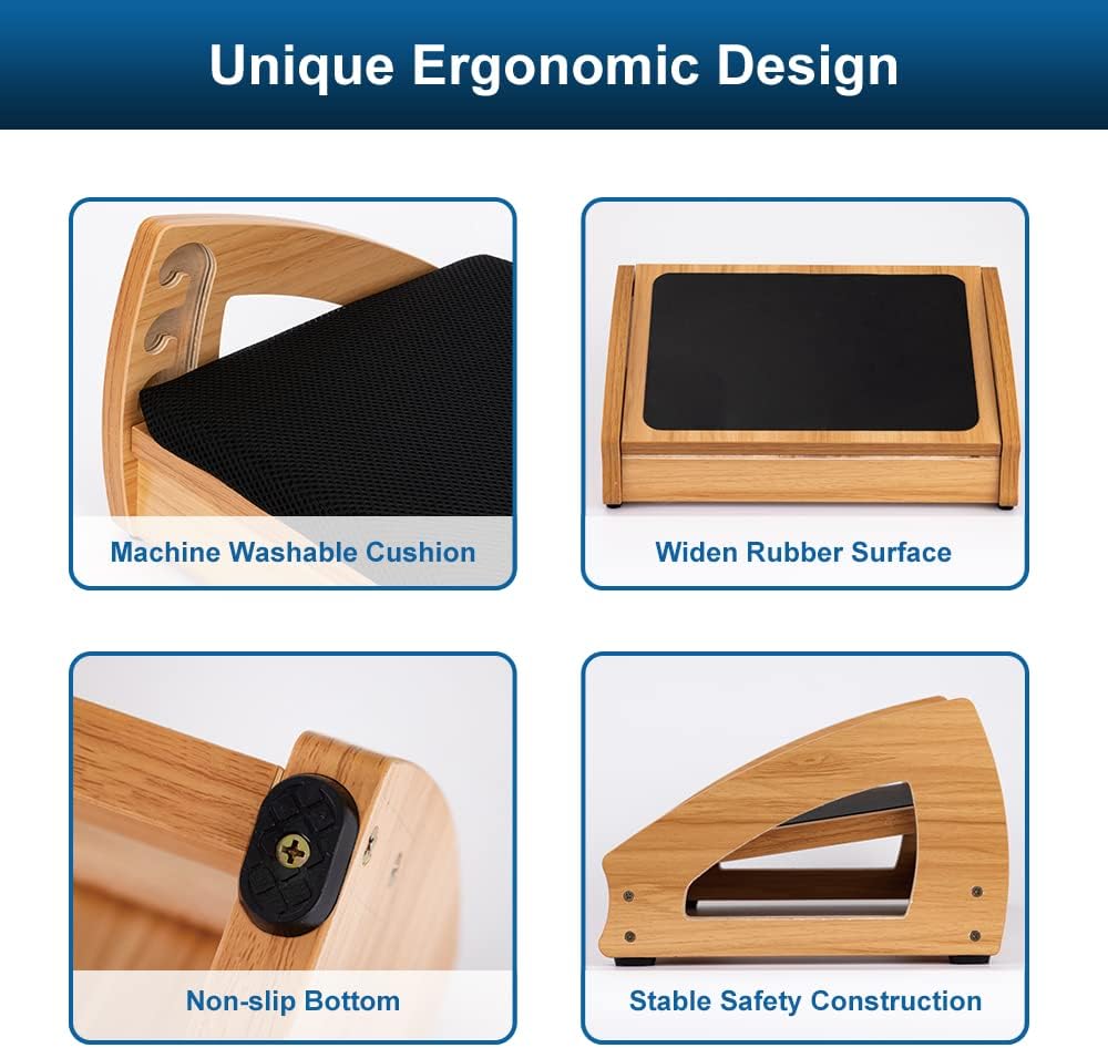 Purilite Select Adjustable Under Desk Footrest