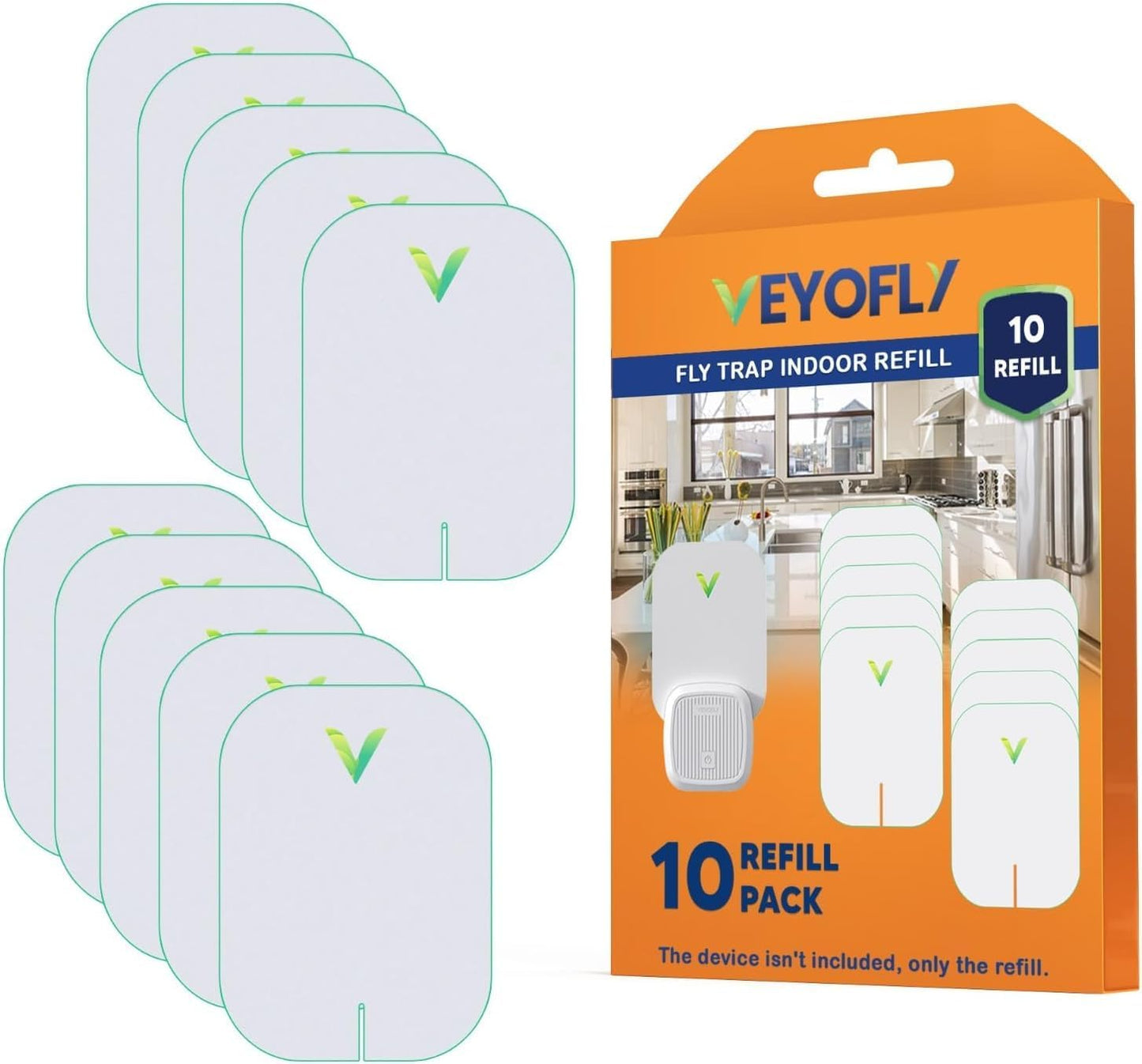 Trap Indoor, Fruit Fly Traps for Indoors, Fly Catcher Indoors, Fly Trap, Plug in Catch for Fruit Flies, Moths, Gnats, Mosquito Trap (Pack of 5 Refills)