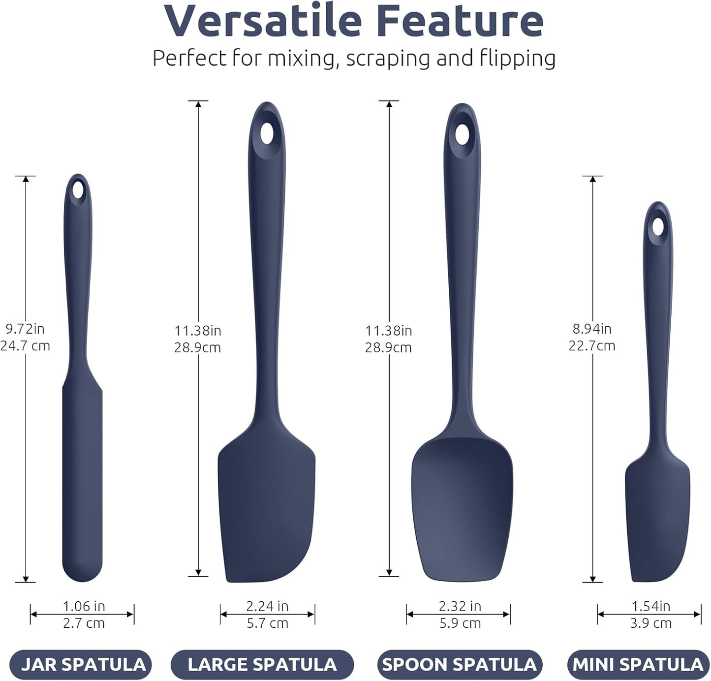 Purilite Select Midnight Blue Silicone Spatula