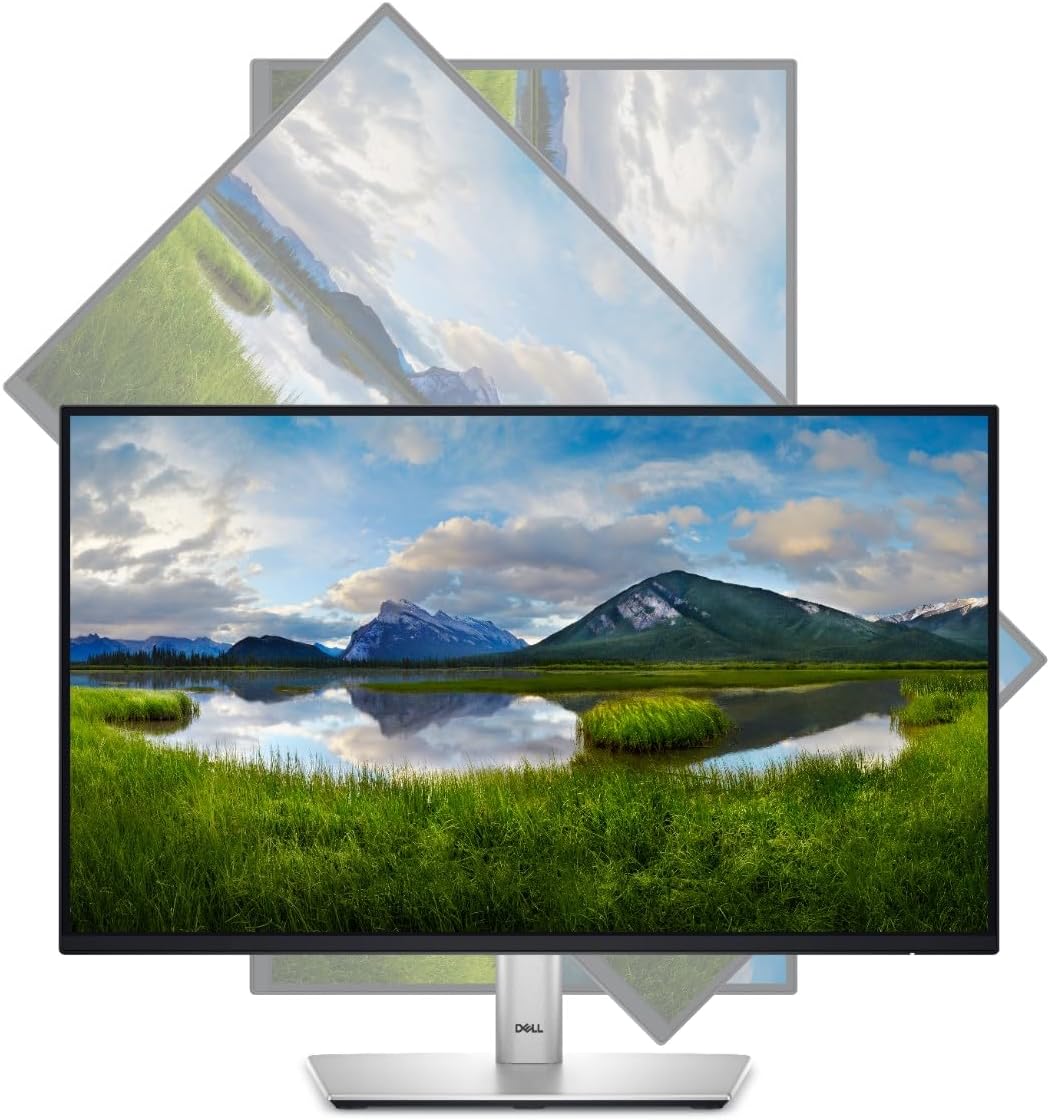 Dell 24 Monitor - P2425H - 23.8 Inch Full HD (1920 × 1080), 100Hz Refresh Rate, Comfortview Plus, 99% sRGB, IPS Panel, 1500:1, Tilt/Swivel/Pivot/Height, 3-Year Advanced Exchange Service - Black