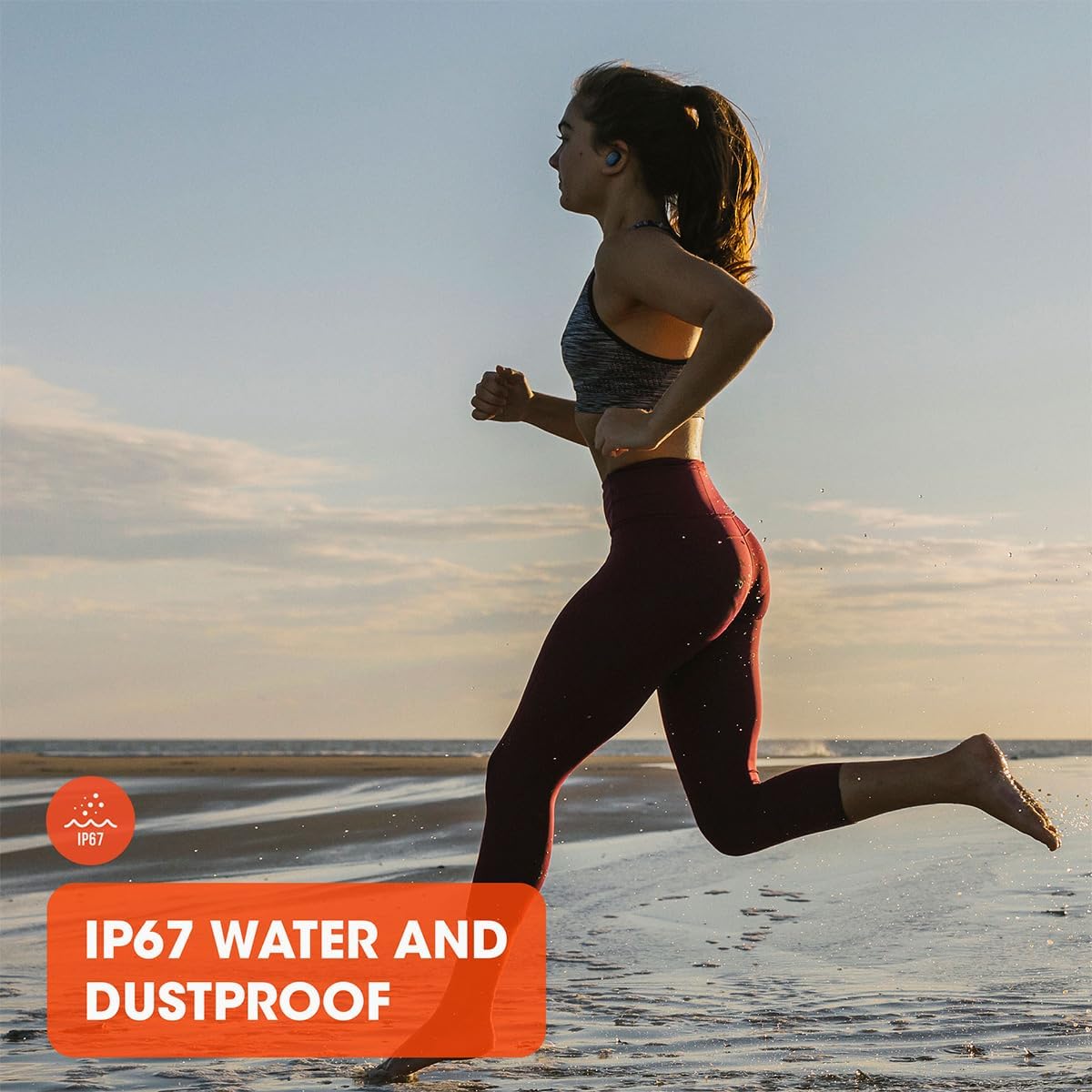 JBL Endurance Race Waterproof True Wireless Active Sport Earbuds, with Microphone, 30H Battery Life, Comfortable, dustproof, Android and Apple iOS Compatible (Black)