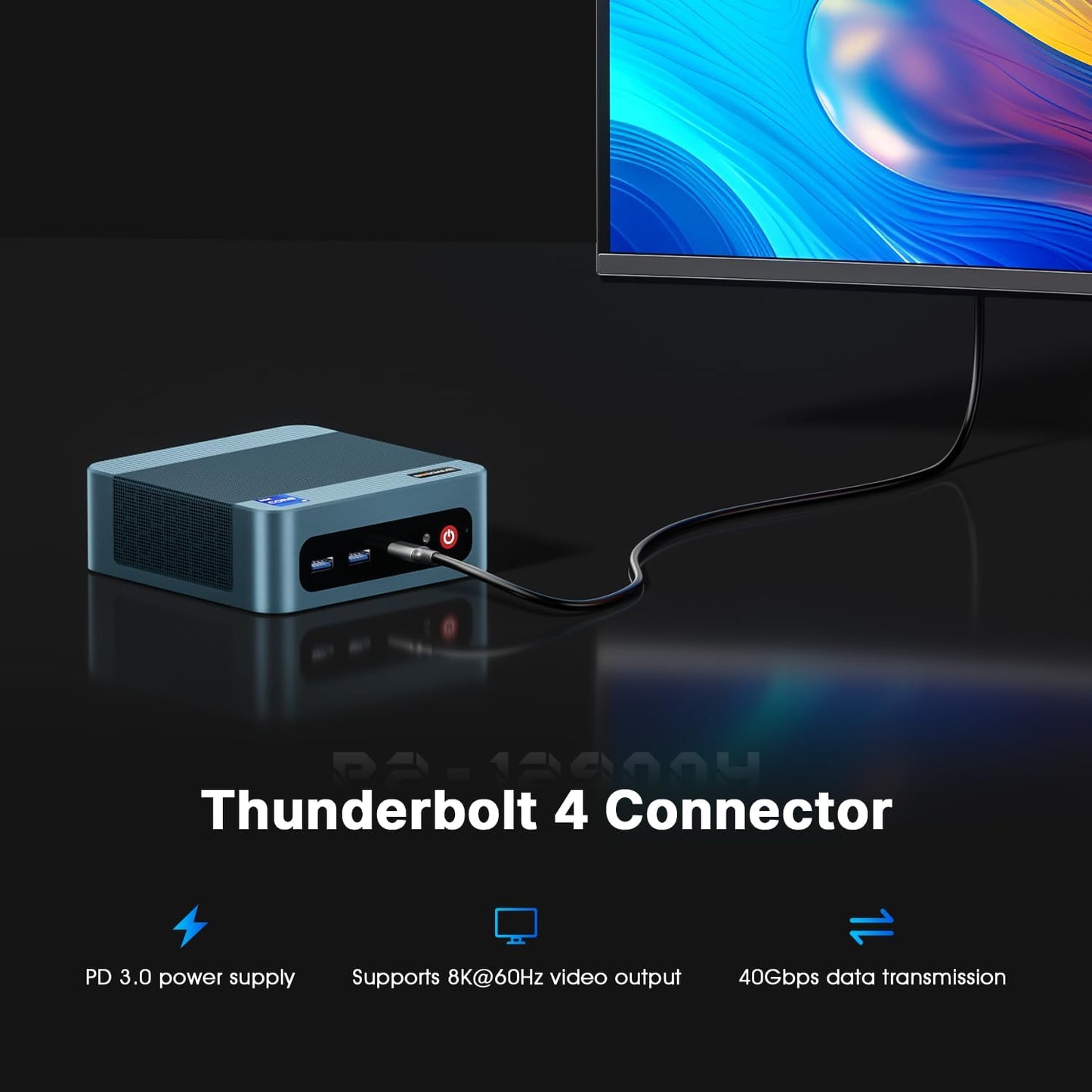 BOSGAME Mini PC P2 Pro, Intel i9-12900H (14C/20T,up to 5GHz) 32GB DDR5 RAM 1TB PCIe Gen 4 NVMe SSD Mini PC, 1x Thunderbolt 4 Port, 2X 2.5G LAN Ports,4K Triple Display, WiFi 6E, Bluetooth 5.2