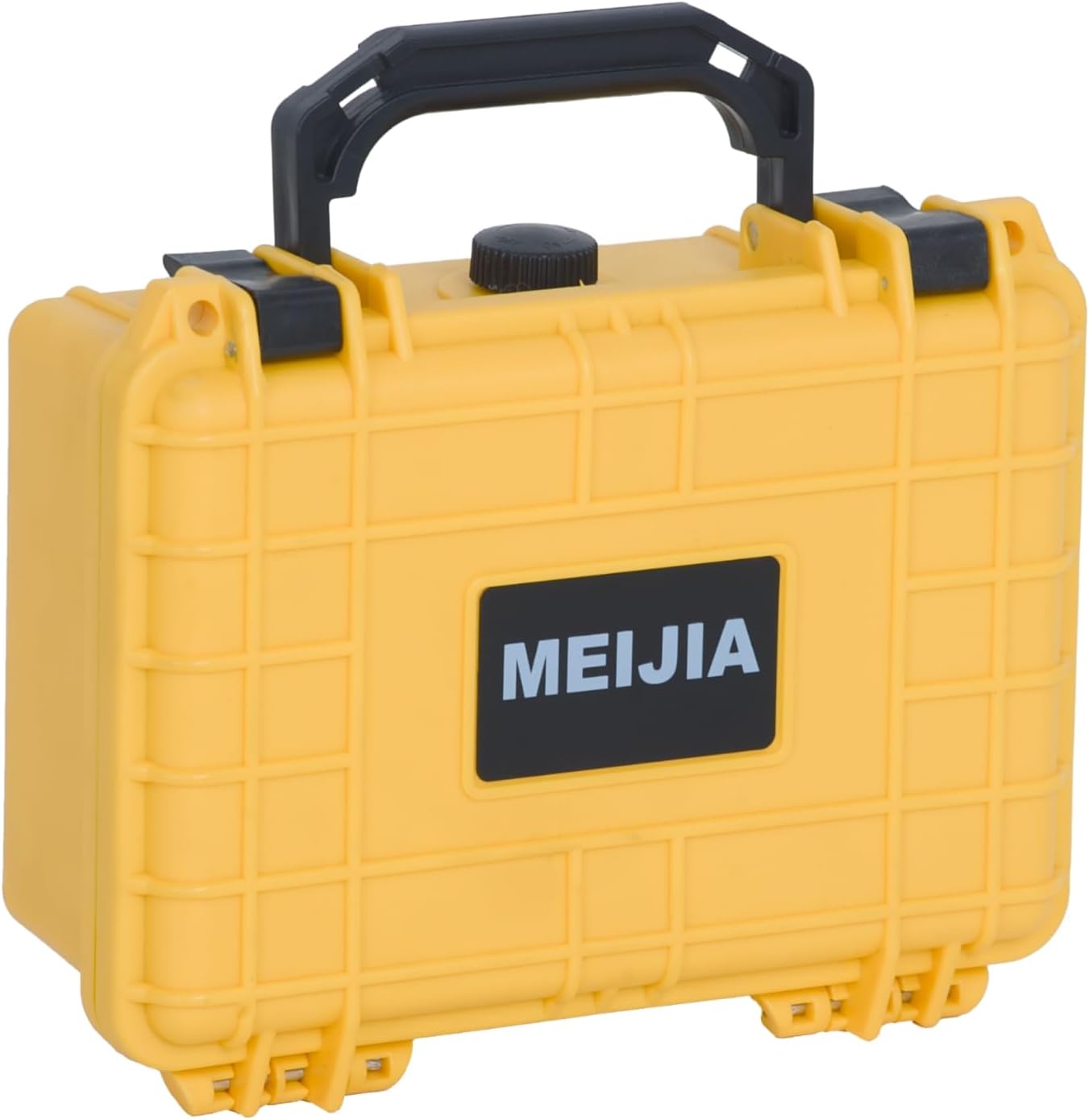 MEIJIA Portable All Weather Waterproof Protective Hard Case,Camera Case with Customizable Fit Foam, Fit use of Drones, Cameras, Equipments, 8.12"x6.56"x3.56" (Black)