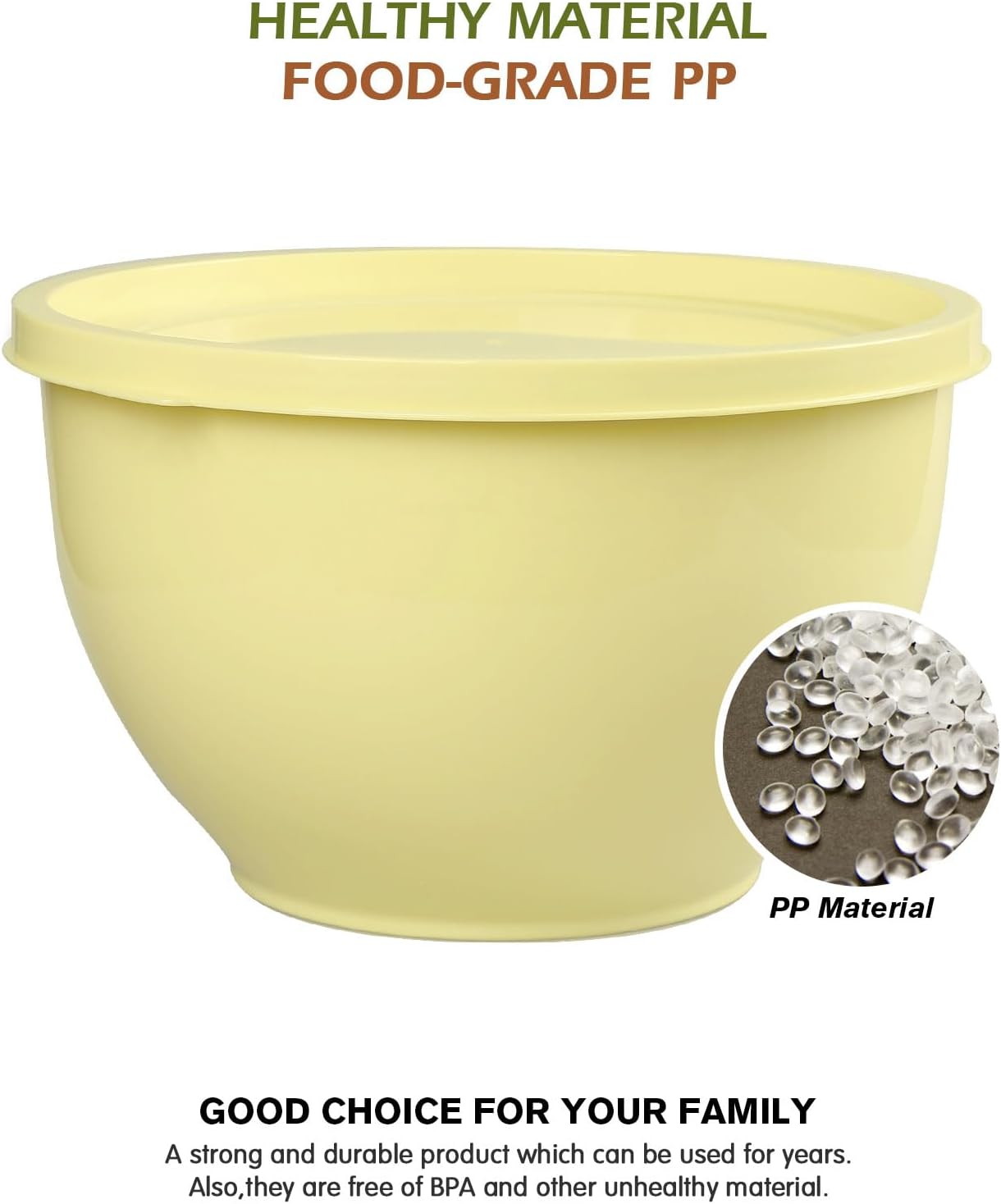 Purilite Select Plastic Mixing Bowl Set