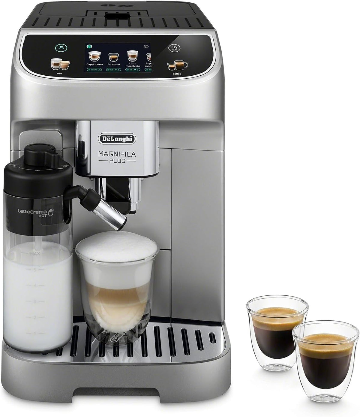 De'Longhi Magnifica Evo Automatic Espresso Machine, Milk Frother, Silver