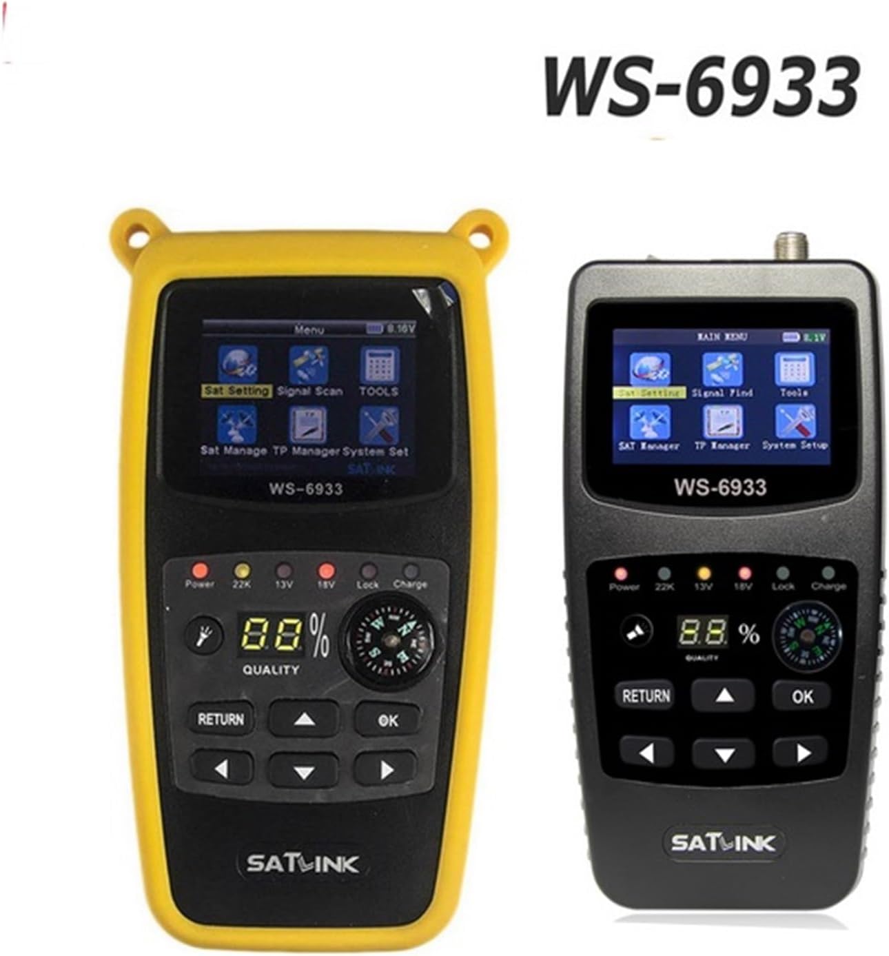 Satellite Finder Satlink WS-6933 Digital Satfinder DVB-S2 2.1Inch LCD Display FTA C&KU Band Vs Gtmedia V8 Finder 2