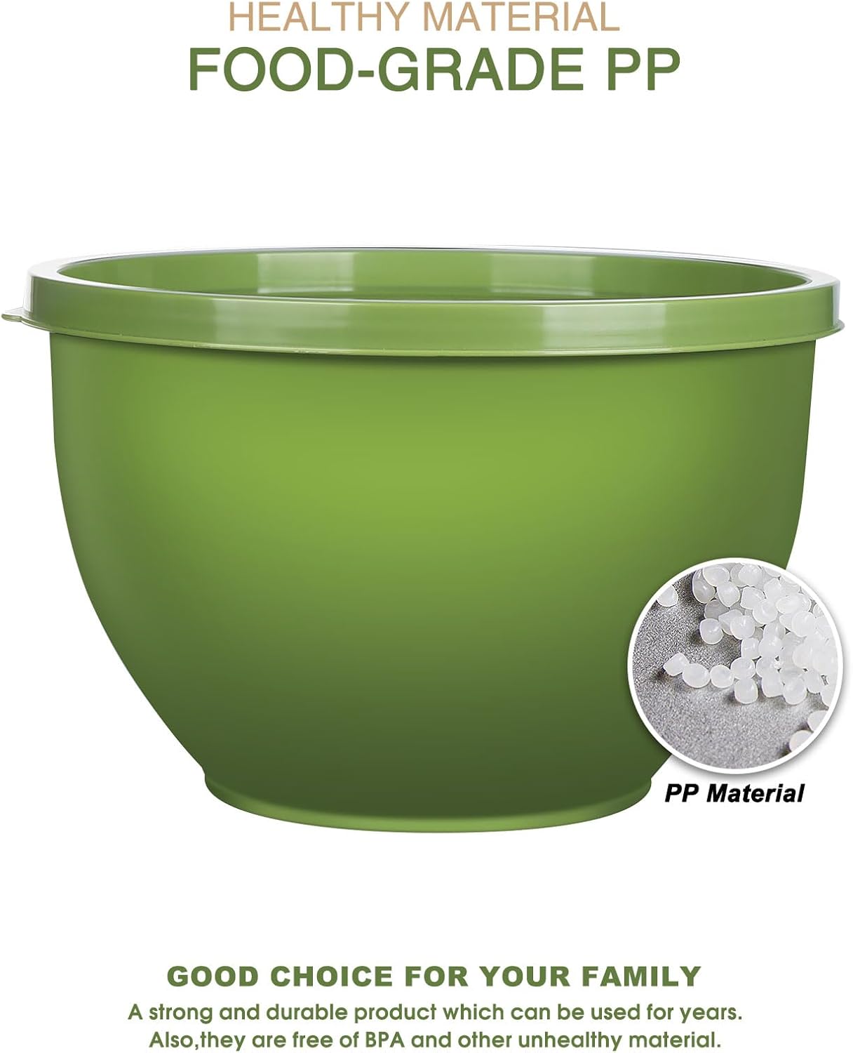 Purilite Select Plastic Mixing Bowl Set