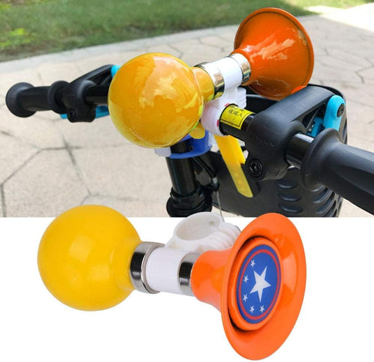 Rubber Children Bike Horn, Metal Rubber Children Bike Horn Bike Warning Bell for Boys Girls Bike Accessory (Orange),G22 - PuriLite