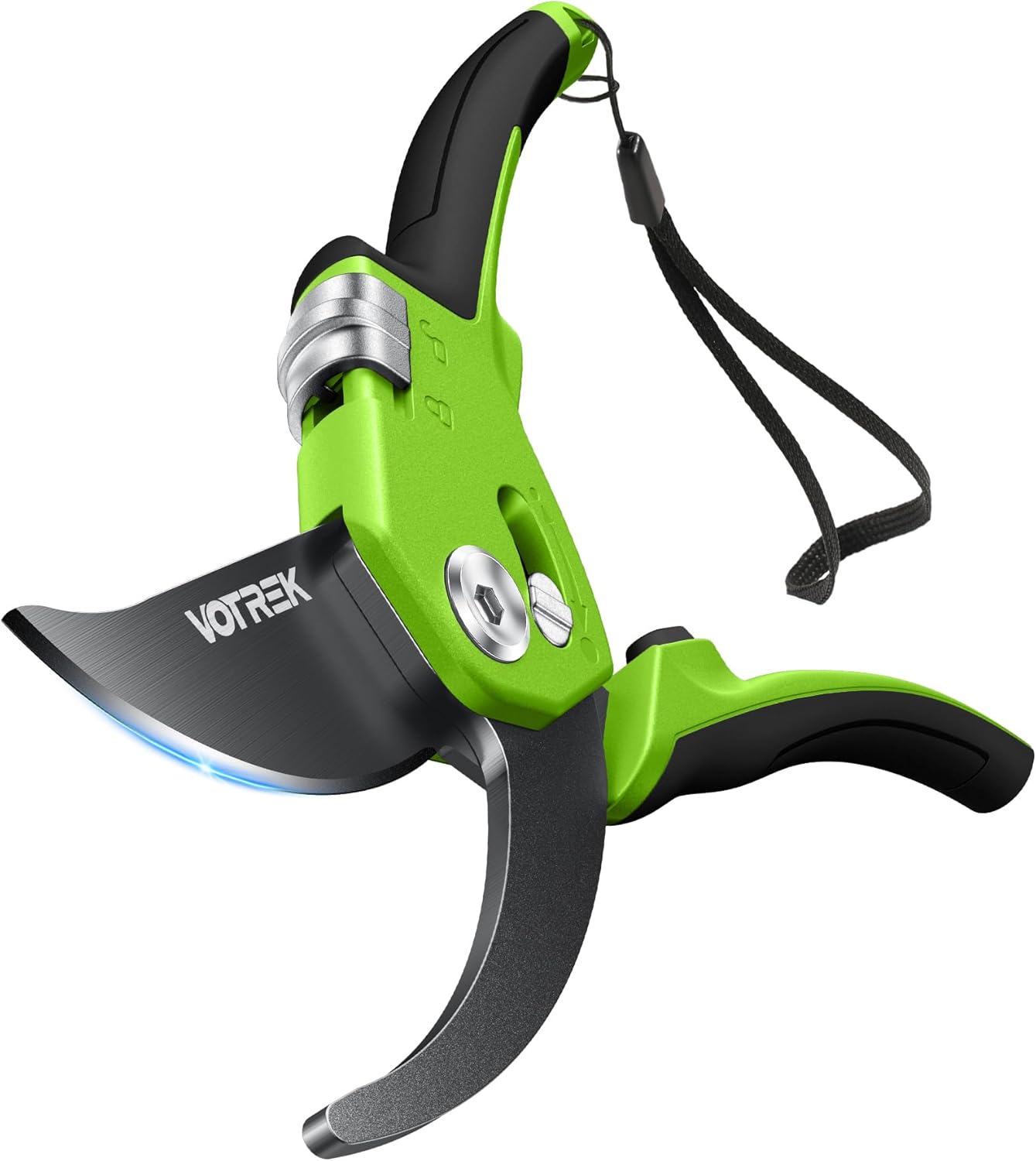 VOTREK Pruning Shears - 8.5" Heavy Duty Bypass Pruners for Gardening with Built-in Spring & SK5 Steel Blades - Ergonomic Adjustable Handle for All Hand Sizes, Garden Clipper Plant Scissors for Branch