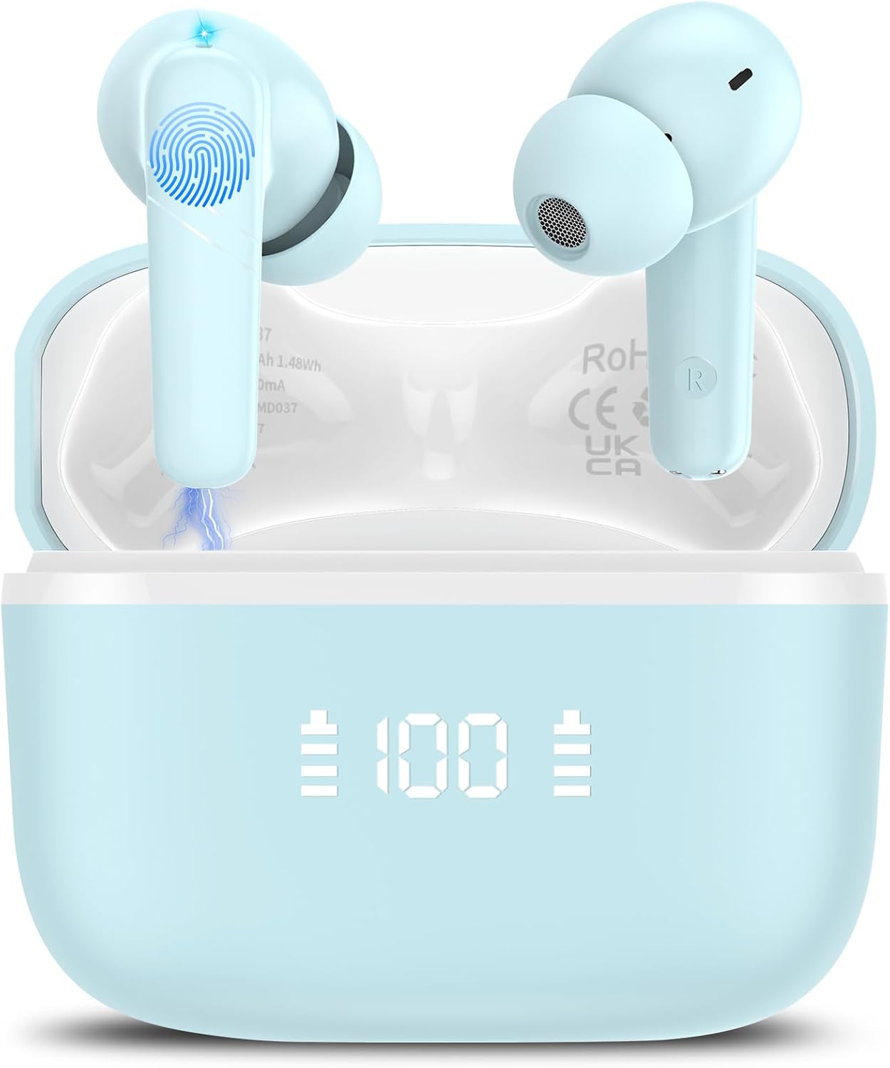 AI Translation Earbuds Real Time, 3-in-1 Language Translator Earbuds for 144 Languages & Accents Online Translation, 48H translate Earbuds with Bluetooth & APP for Travel/Business/Learning, Black