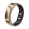 RingConn Gen 2 Smart Ring, No App Subscription, Size First with Sizing Kit, 12-Day Battery Life, Stress/Women's Health Tracker, Compatible with Android & iOS (Black, Size 8)
