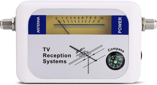 Mini Finder Digital TV Strength Meter Detector Receiver with Backlight. Elegant Exterior, Excellent Sensitivity for Remote Satellite Antennas