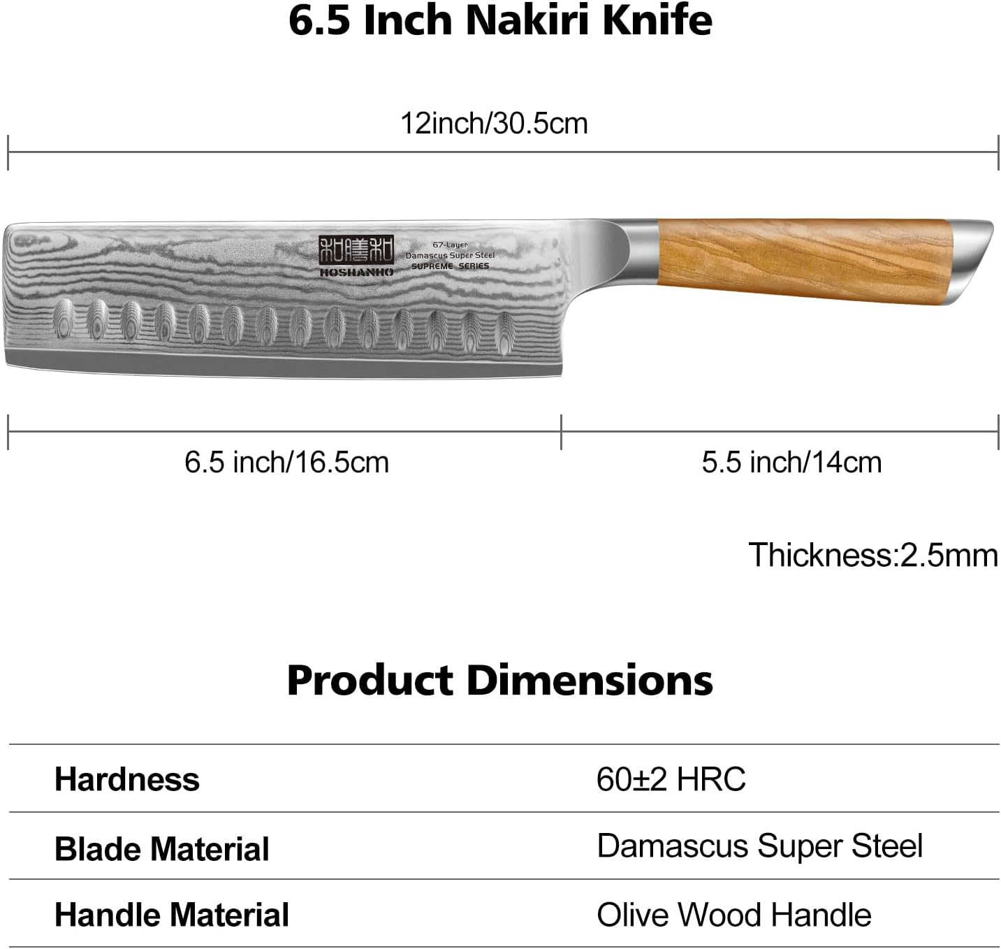 HOSHANHO Damascus Fillet Knife 7 Inch, Professional VG-10 Super Steel Boning Knife, Ultra Sharp Fish Knife with Ergonomic Handle