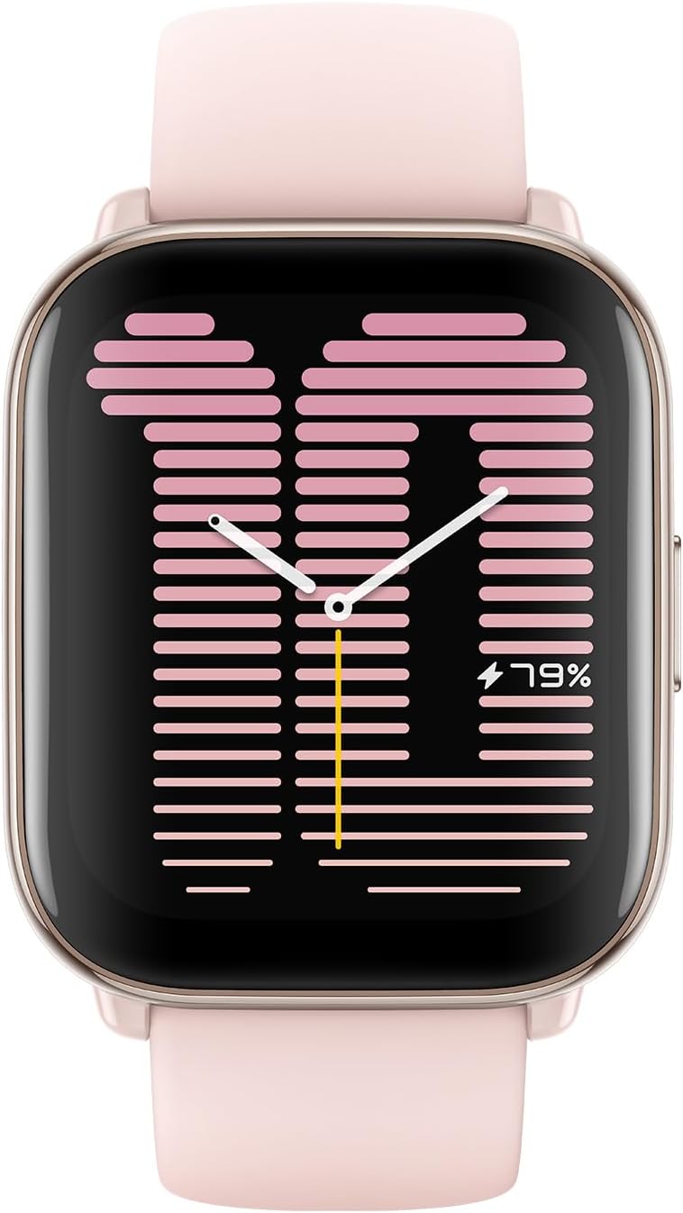 Amazfit Active Smart Watch 42mm, AI Fitness Tracker & Sleep Coach, GPS, Amazon Alexa Built-in, Bluetooth, 14-Day Battery, 120+ Sports Modes, Android & iPhone, Black