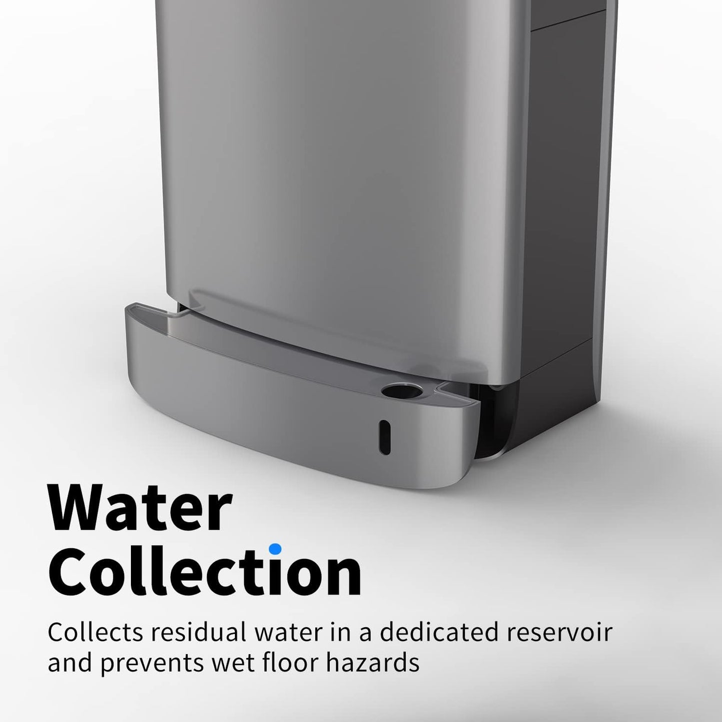 AIKE HEPA Filtered Vertical Hand Dryer Slim, 110-130V Silver 2023 New Version Model AK2065