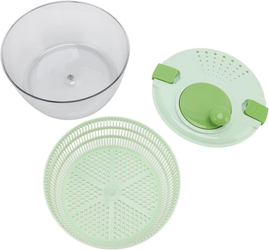 QANYEGN 4L Vegetable Dryer, Leuce er and Dryer, Fruit Washer, Salad Spinner with Drain, Bowl, and Colander